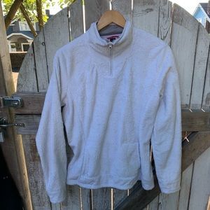 North Face White Fleece Jacket